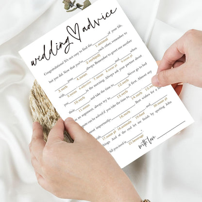 Bridal Shower Bingo, What Will The Bride to Be Receive, 25Pcs Bridal Bingo Game Cards, Engagement Party Games for Guests, Minimalist White Wedding Party Supplies - A18