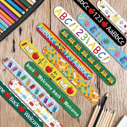 48 pcs 4th of July Slap Bracelets Toys, 4th of July Party Favors Supplies Patriotic Accessories Decorations