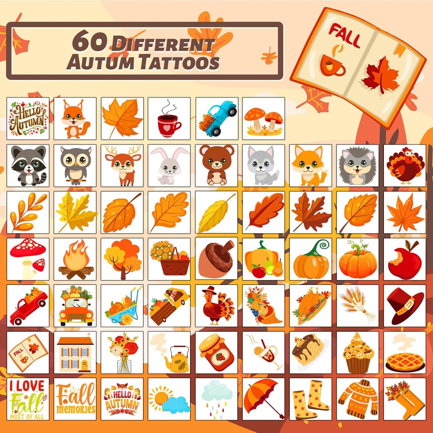 winthrop 240 Pcs Bulk Summer Temporary Tattoos for Kids, Individually Wrapped Safety Waterproof Tattoos, Best Choice for Hawaiian Luau Party Pool Beach Party Favors Classroom Matching Game, 60 Designs