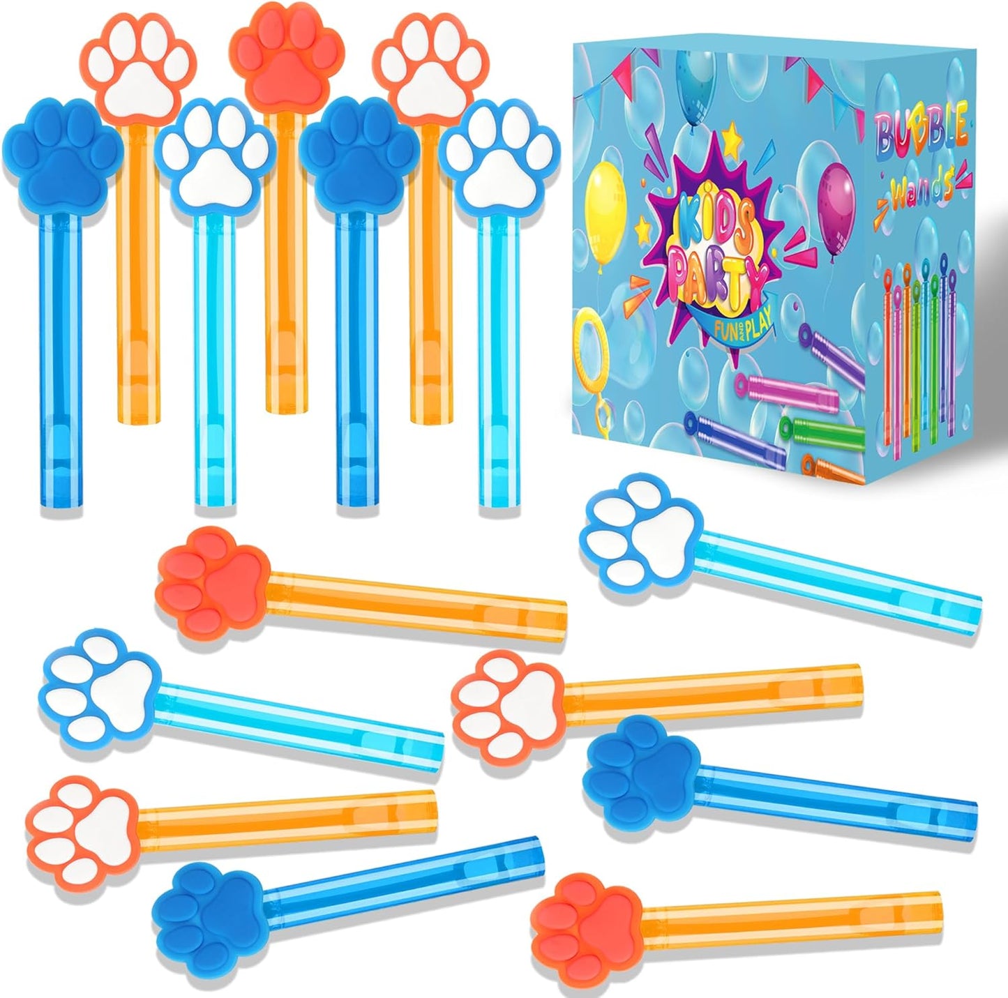 24PCS Animal Bubble Wands for Wild One Birthday Baby Shower Decorations Safari Jungle Theme Party Favors Supplies, Pinata Goodie Bags Filler, Classroom Prizes, Valentines Gifts, Easter Stuffers