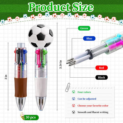 CZWZ 20Pcs Mini Multicolor Pens in One 4-in-1 Cute Pens Bulk for Kids, Fun Kawaii Ballpoint Pens for Birthdays and Children's Party Favors Gifts Teacher School Supplies