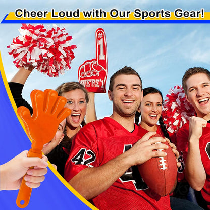 8PCS Hand Clappers 7.5 Inch Clapping Noisemakers Plastic Noise Makers Mini Hand Soundboard Party Favors Noise Maker Clacker for Birthdays Games Ball Dance Football Sporting Events Cheers Supplies