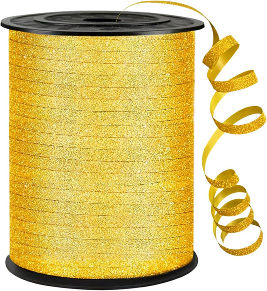 Rainbow Curling Ribbon, 500 Yard Metallic Shiny Curling Ribbon, 1/5" for Presents, Balloons, Parties & Festivals