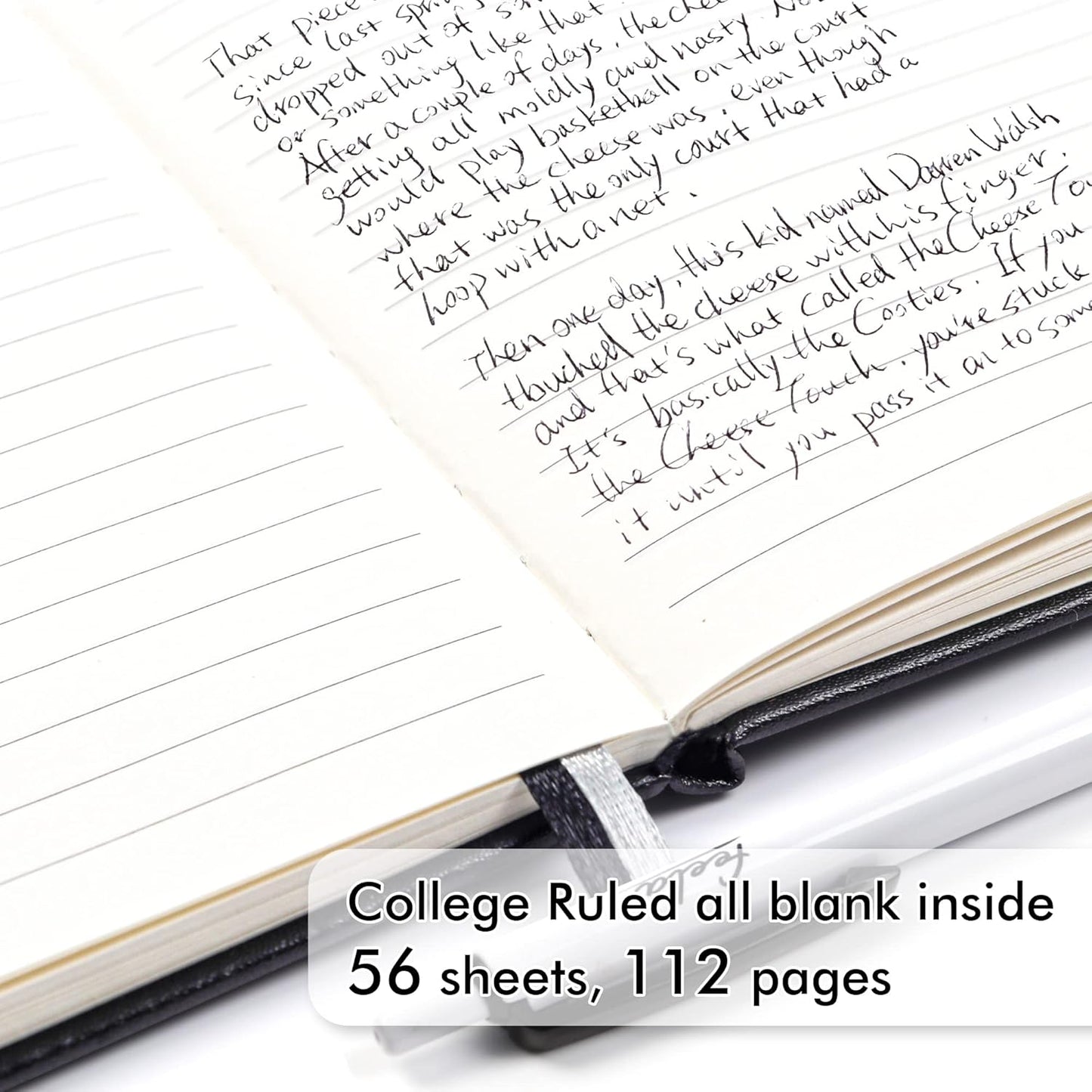feela 6 Pack Pocket Small Notebooks Bulk, Mini Cute Memo Notepads Hardcover College Ruled Lined Journals with Pen Holder for Women Girls Office School, with 6 Black Pens, 3.5”x 5.5”, A6, Rose Pink
