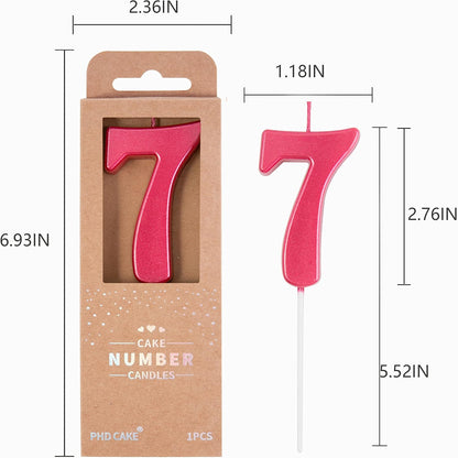 PHD CAKE 2.76 Inch Modern Gold 2 Number Birthday Candles, Gold Number Candles, Cake Number Candles, Party Celebration