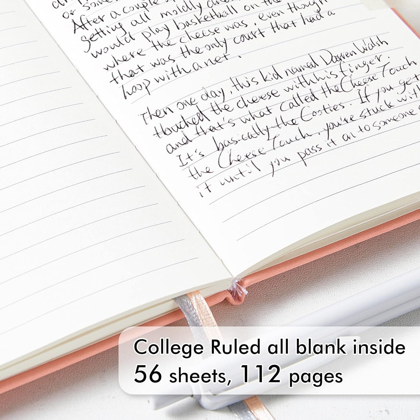 feela 6 Pack Pocket Small Notebooks Bulk, Mini Cute Memo Notepads Hardcover College Ruled Lined Journals with Pen Holder for Women Girls Office School, with 6 Black Pens, 3.5”x 5.5”, A6, Rose Pink