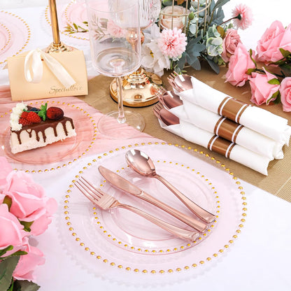 Supernal 240 Silver Plastic Silverware Set - 60 Sets Pre Rolled Napkins with Cutlery - Mirror Polished Real Look Disposable Silver Utensils- Elegant Heavy Duty Flatware for Weddings & Catering