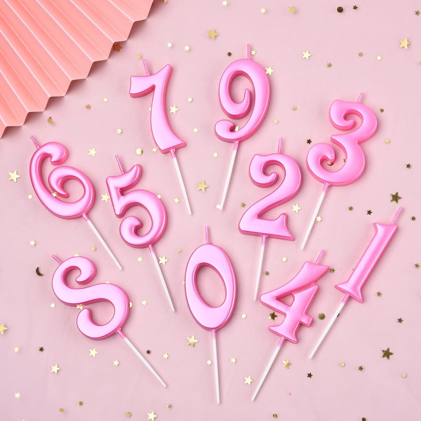 PHD CAKE 10-Count 0-9 Gold Number Birthday Candles, Number One Birthday, Gold Number Candles, Party Celebration, Baby Showers