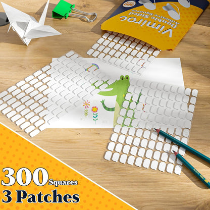 100Pcs Adhesive Glue Stick Dots Double Sided Sticky Tack Removable - Clear Museum Mounting Putty No Damage for Wall Decor, Figurine, Poster, No Trace Dots - Strong Adhesive Dots for Balloon & Crafts