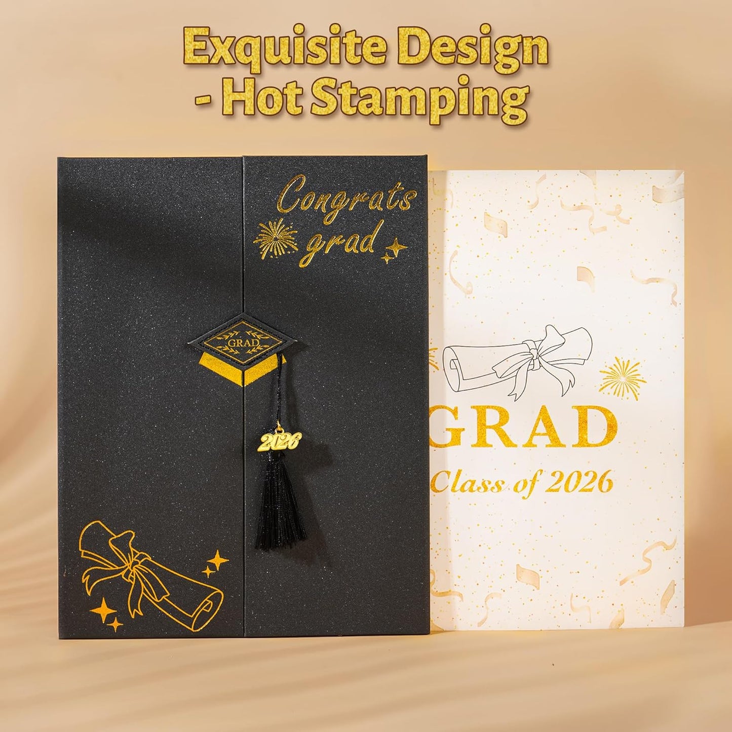 Graduation Decorations 2026 Pink,Graduation Guest Book,Autograph Book with Tassel Class of 2026 Graduate Party Decorations,Graduation Signature Guest Book