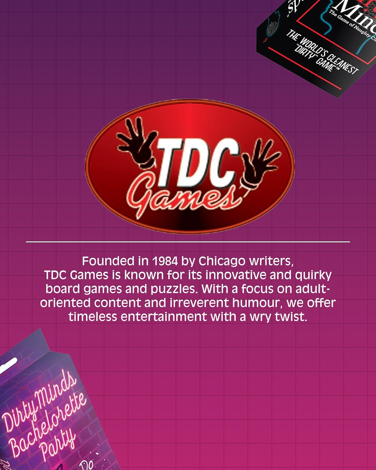 TDC Games Travel Dirty Minds Bachelorette Party Card Game, Ultimate Bachelorette Party Games, The Girl's Night Party Game