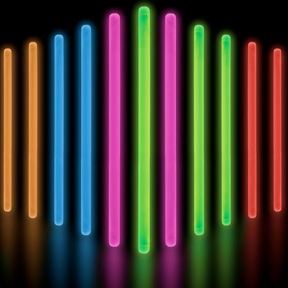 Glow Fever Glow Sticks Bulk Party Pack - 10" Large Glow Sticks - Neon Accessories Light Sticks Glow in The Dark Party Supplies for Concert, Wedding, & Birthday by Party Dragon - Red, 50 ct