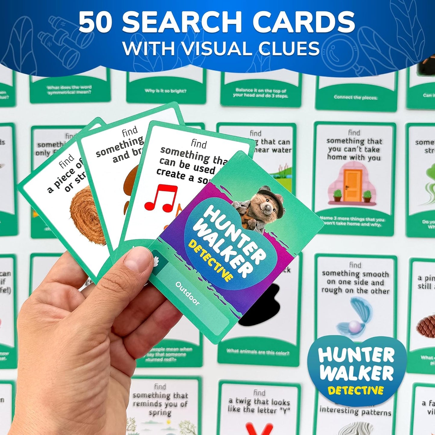 QUOKKA Scavenger Hunt Cards for Toddlers and Kids Ages 4-8 - Indoor Search and Find Activities for Kids Ages 6-8 - Educational Party Games for 3-6 Year Olds