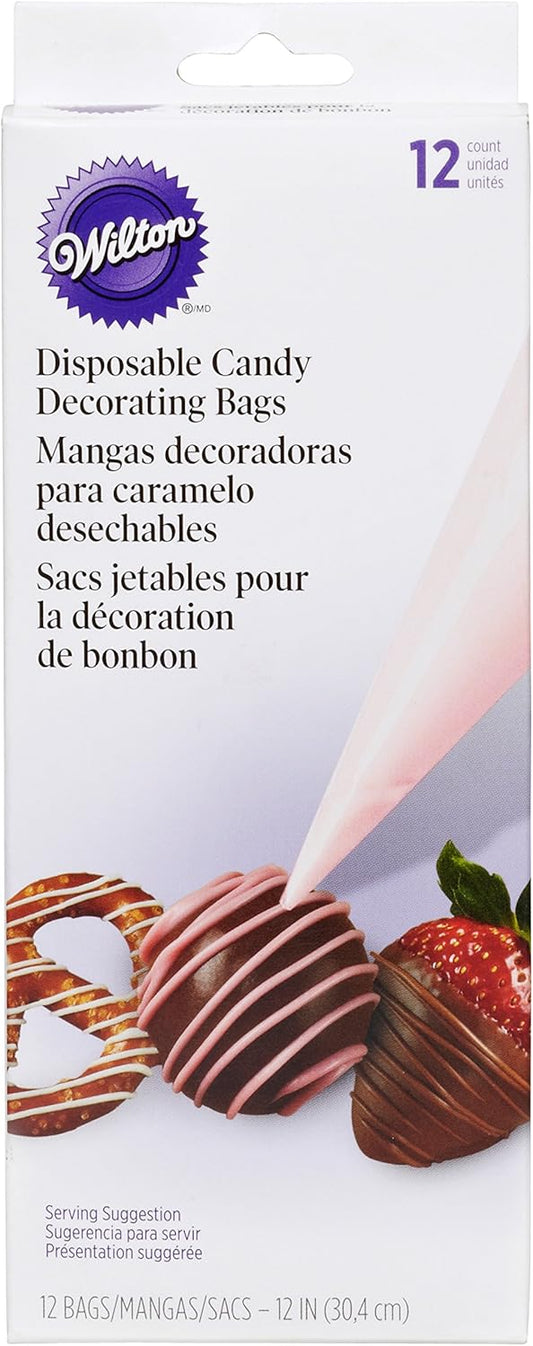 Wilton Disposable Candy Piping Bags, 12-Count