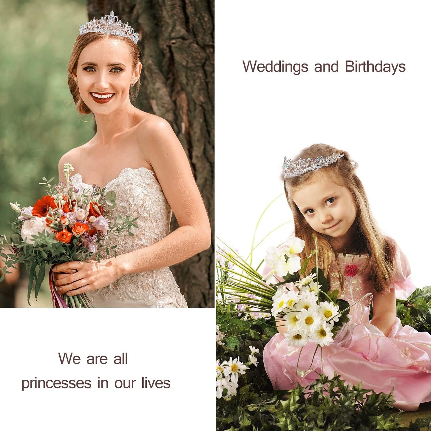 Happy Birthday Queen Tiara Crowns for Women, Red Sash, Party Favors Supplies Gift, 30th Decorations, Stuff Accessories