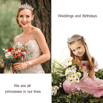 Happy Birthday Queen Tiara Crowns for Women, Red Sash, Party Favors Supplies Gift, 30th Decorations, Stuff Accessories