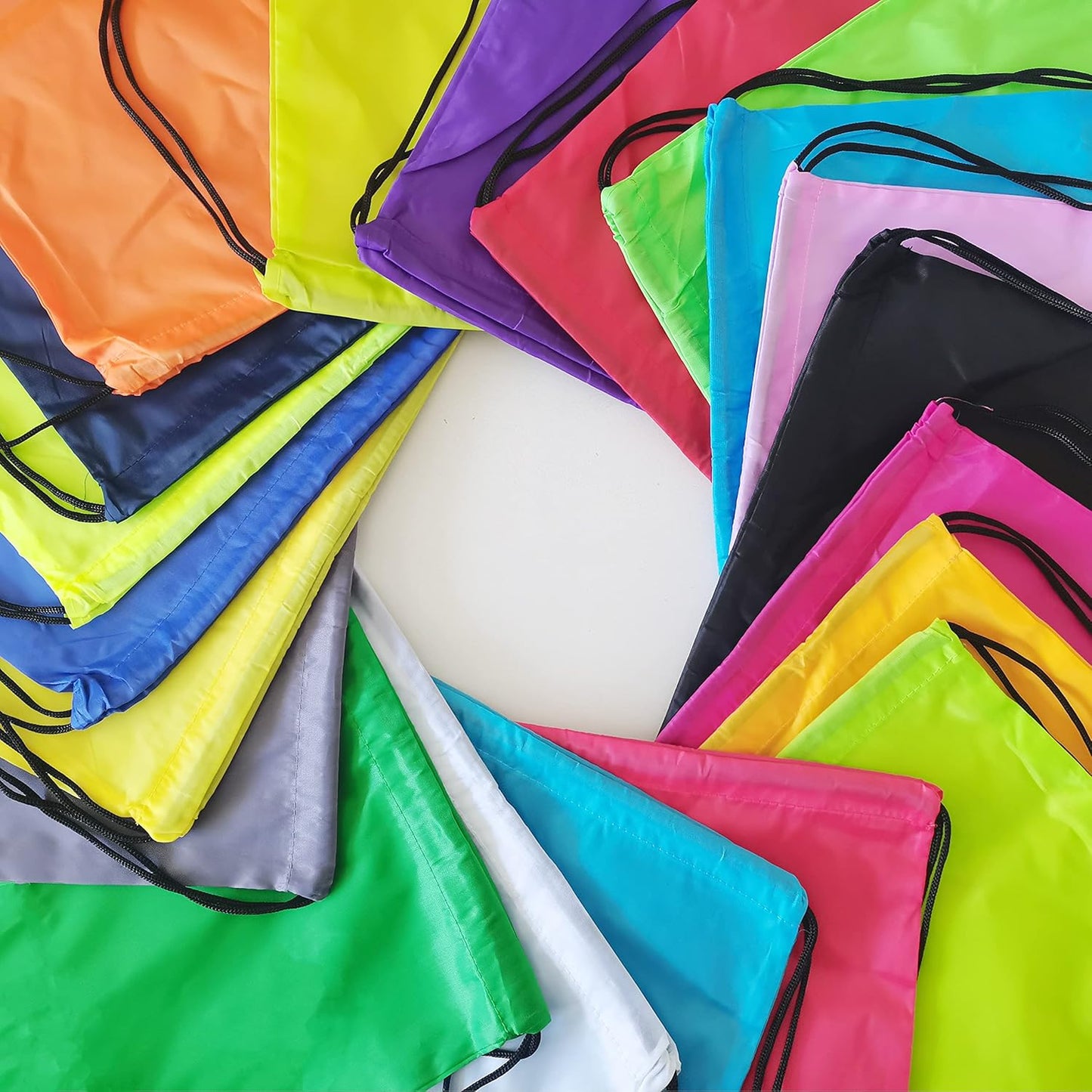 20 Colors Drawstring Backpack Bags Sack Pack Cinch Tote Sport Storage Polyester Bag for Gym Traveling
