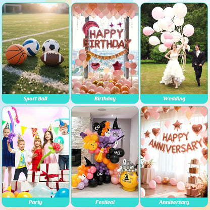 Ball Pump Balloon Pumps Electric, Balloon Pump Portable Long Animal Balloon Pump, Electric Blower Machine Inflator Basketball Pump 260 Balloon Pump for Party/Wedding/Birthday Decorations