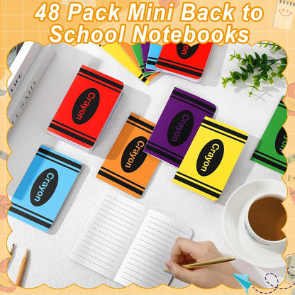 24 Pack Mini Hippie Groovy Notebooks Back to School Favors Small Pocket Size Retro Pink Blue Checked School Girl Notebooks for Students Teacher Appreciation Gift Employee Classroom Prize 5x3 Inch