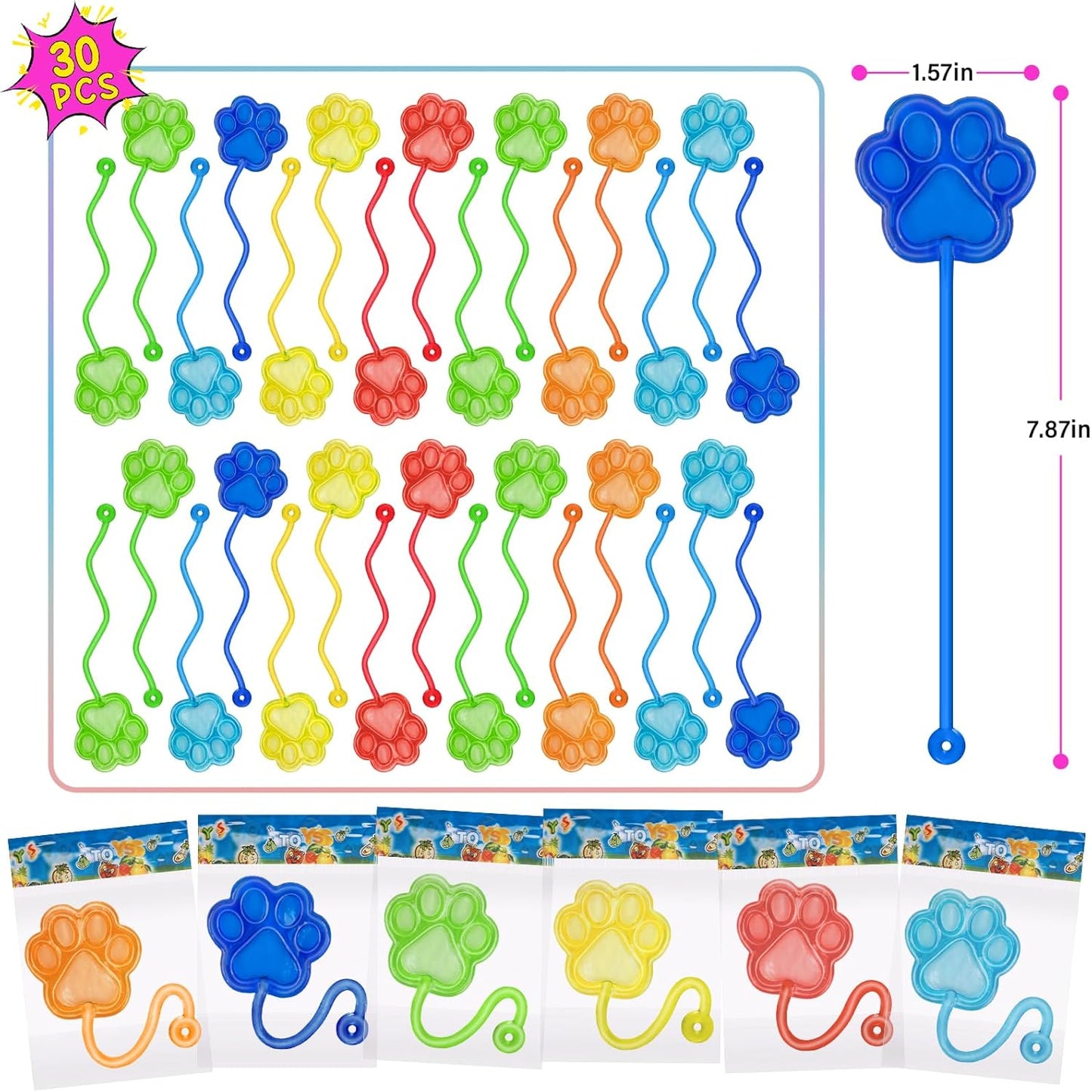 30 Pcs Sticky Spider Web Sticky Hands for Kids Bulk Halloween Party Favors Decorations,Spider Webs for Classroom Prizes,End of The Year Gifts Goodie Bags Stuffers Pinata Stuffers for Boys Girl
