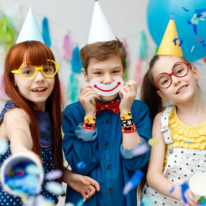 21Pcs Birthday Party Supplies Favors,Slap Wristband Set,Best for Fill Up the Goodie Bags