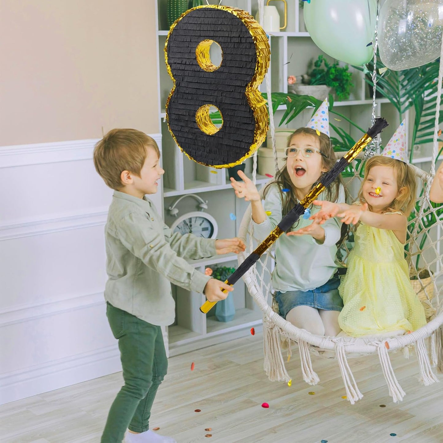 PCFING 30 Inch Piñata Stick Kit Blue Very Sturdy Will Not Break, Suitable for Boys Girls Adults Can Have Fun at Any Party