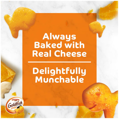 Goldfish Crackers Big Smiles Variety Pack with Cheddar, Colors, and Pretzels, Snack Packs, 30 Ct