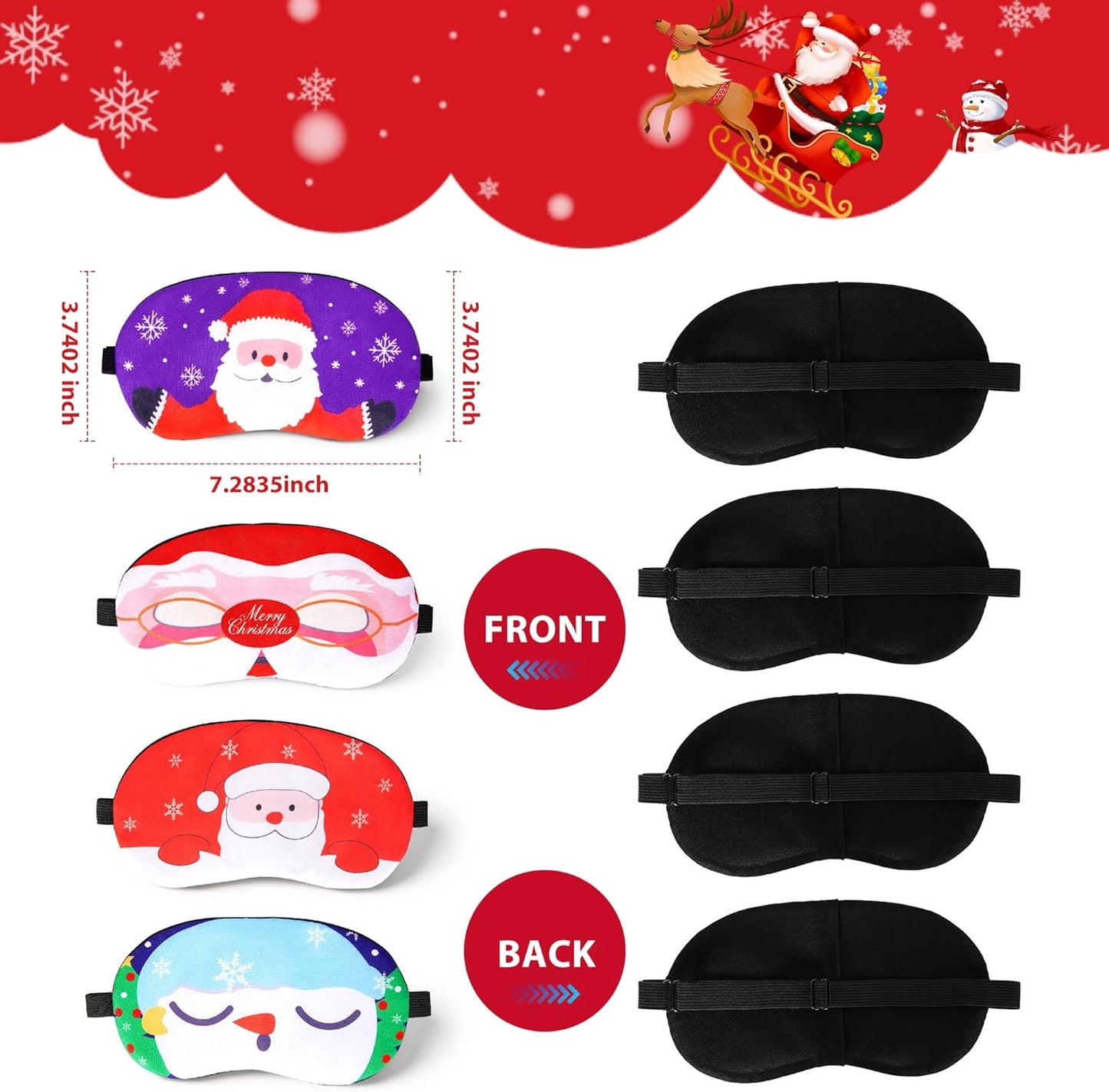 Tphon Sleep Mask for Adult Kids Boys Girls Funny Blindfolds Soft Cute Animal Sleeping Masks with Adjustable Strap for Travel Naps Shift Works Games