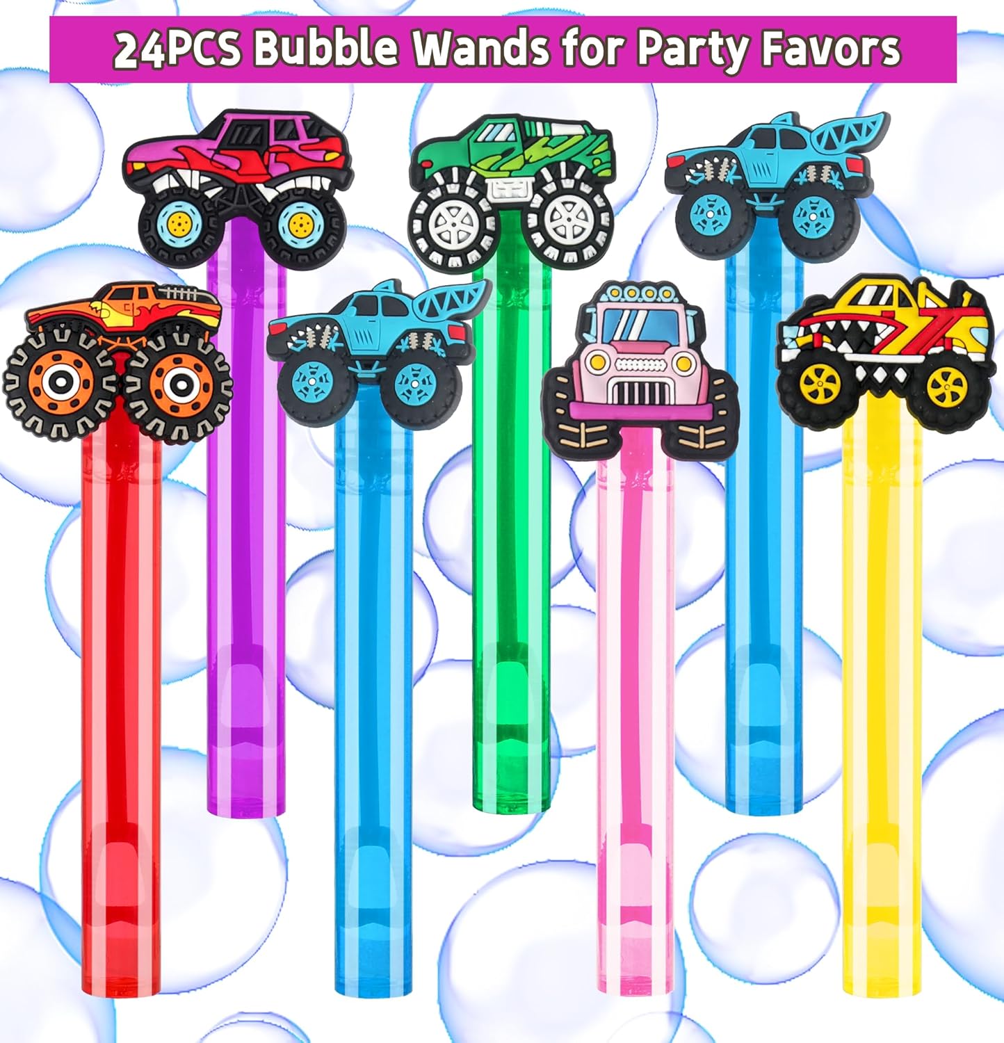 24PCS Animal Bubble Wands for Wild One Birthday Baby Shower Decorations Safari Jungle Theme Party Favors Supplies, Pinata Goodie Bags Filler, Classroom Prizes, Valentines Gifts, Easter Stuffers