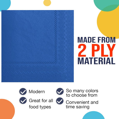 Party Solids Purple Paper Napkins Disposable Everyday 50 Pcs 2 Ply Purple Dinner Napkins Paper Everyday For Parties & Party Supplies