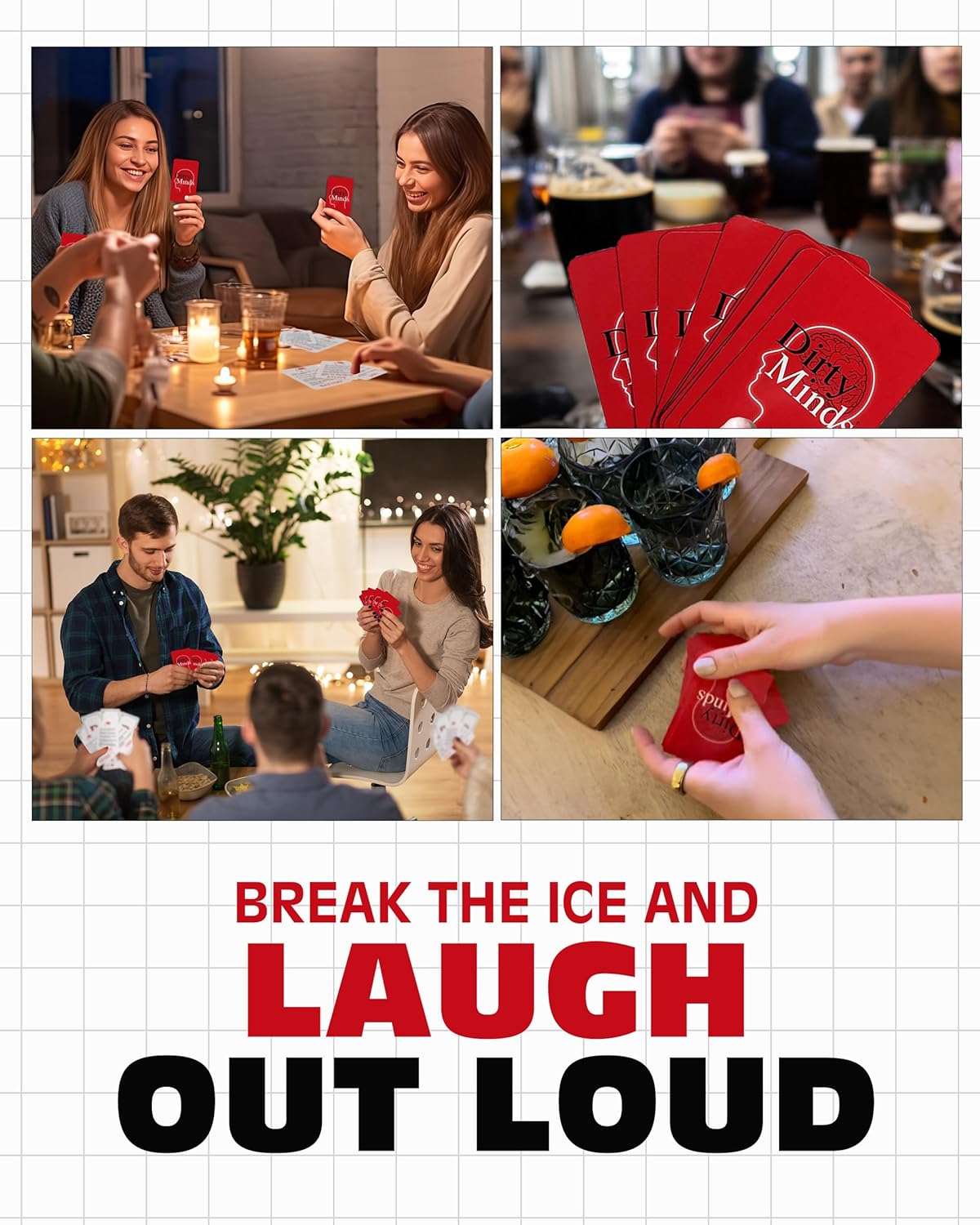 TDC Games Travel Dirty Minds Card Game for Adults, Party Game for Couples Date Night and Bachelorette Parties