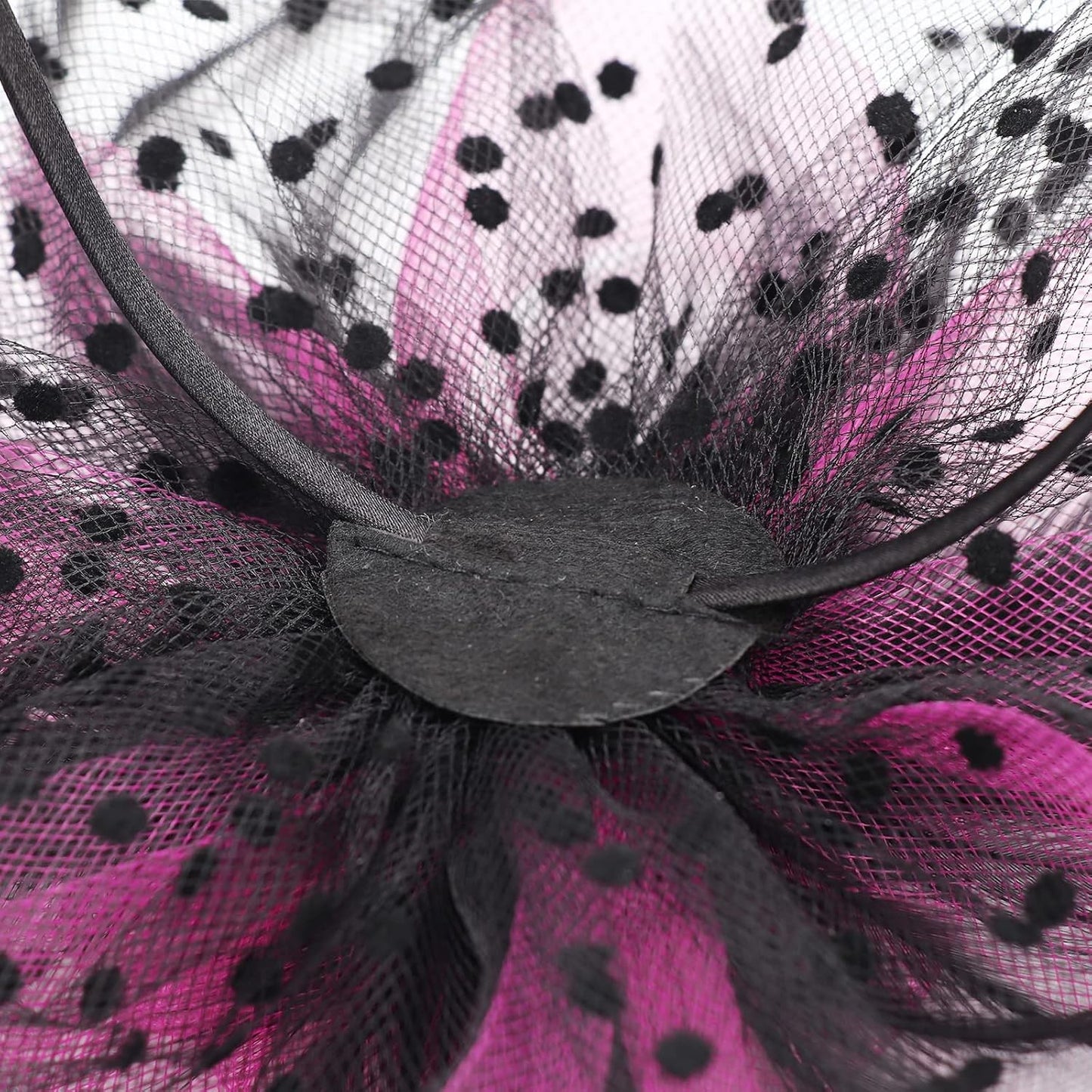 DRESHOW Fascinators Hat Flower Mesh Ribbons Feathers on a Headband and a Clip Tea Party Headwear for Girls and Women - Colors A