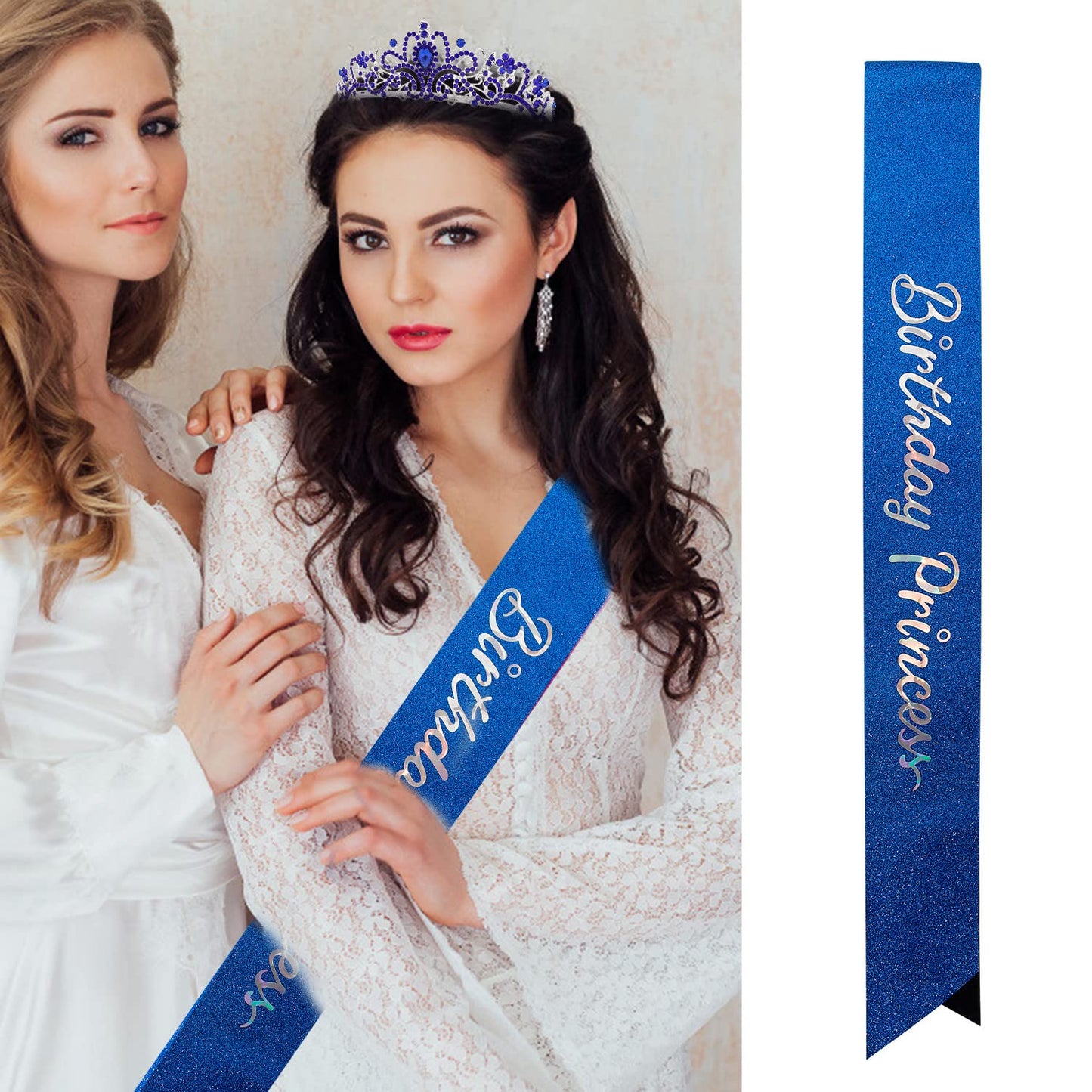 Princess Birthday Tiara - Happy Crown for Girls & Women, Decorative Accessory