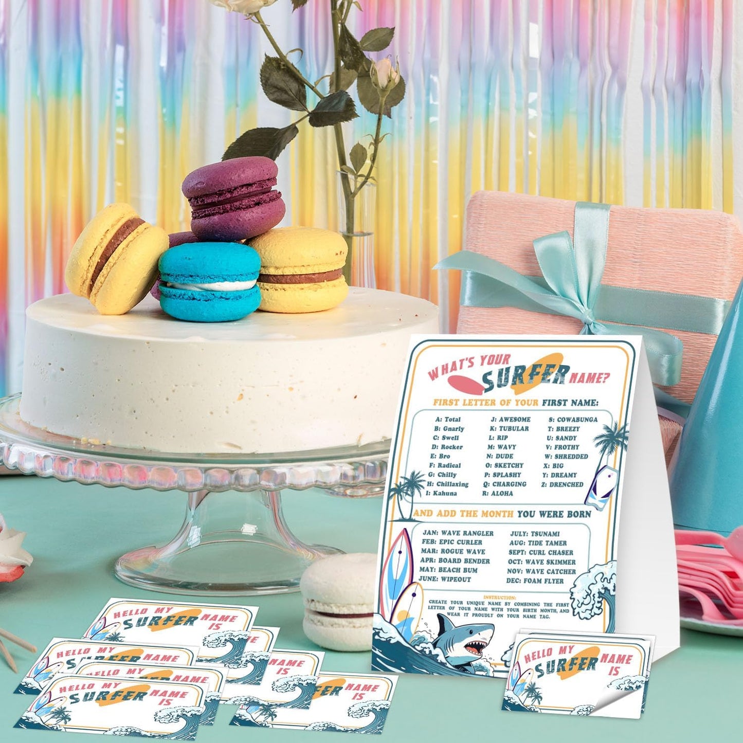 Gamer Birthday Party Decorations, Funny Video Game Party Night Favors Set,What's Your Gamer Name Perfect for Birthday Party Baby Shower Activities(31pcs)