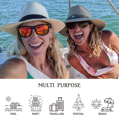 Party Sunglasses Bulk - Adult Retro Plastic Pack of 12 Vintage Sunglasses for Men Women - Party Favors