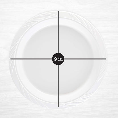 100 Count Disposable 12 ounce White Plastic Soup Bowls