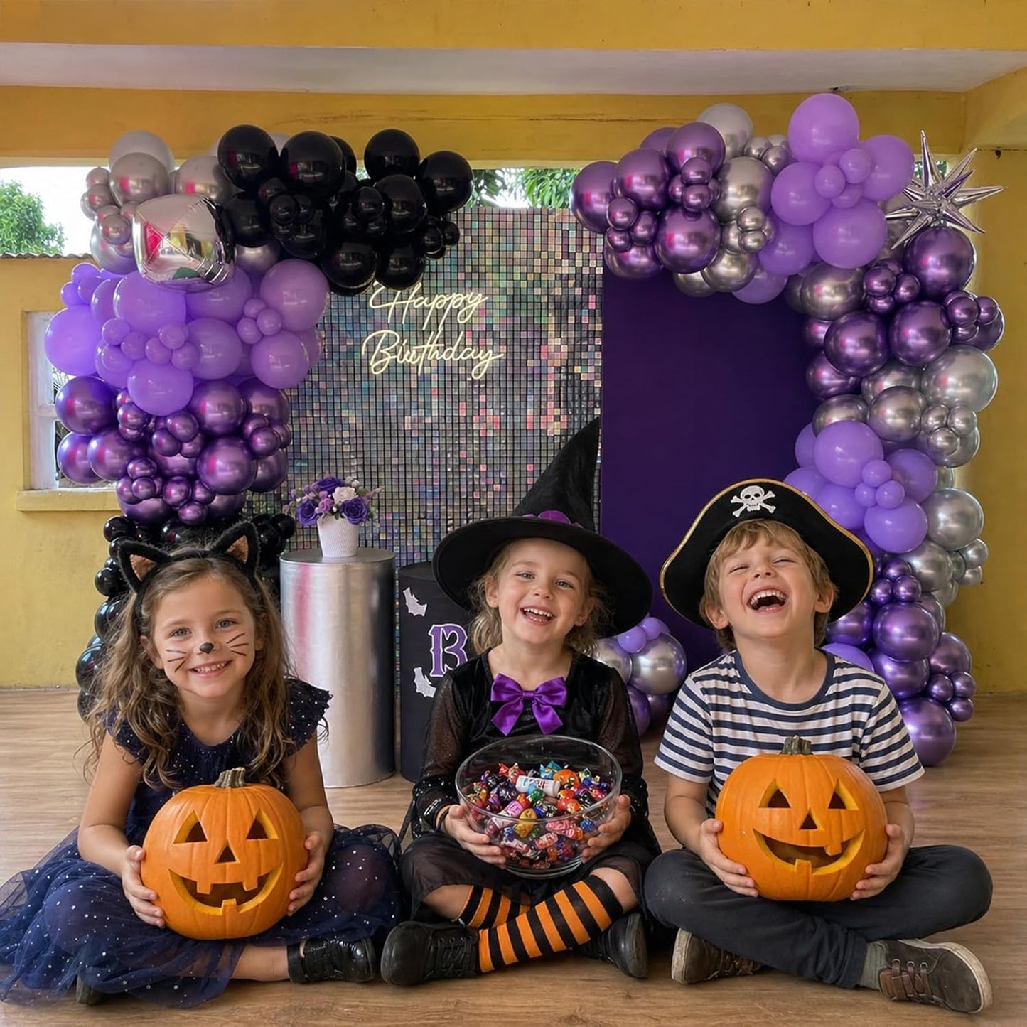 Pink Blue Purple Balloon, 60 Pcs 12 Inches Hot Pink Metallic Purple Teal Yellow Balloons Confetti Balloons for Kids Magic Theme Birthday Decoration Baby Shower Girls Music Party Supplies