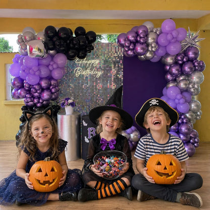 Pink Blue Purple Balloon, 60 Pcs 12 Inches Hot Pink Metallic Purple Teal Yellow Balloons Confetti Balloons for Kids Magic Theme Birthday Decoration Baby Shower Girls Music Party Supplies