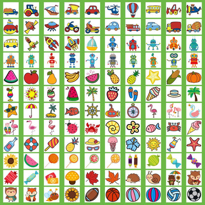 Partywind 408 PCS Kids Tattoos for Party Supplies, Individually Wrapped Sheet Temporary Tattoos Stickers for Kids Goodie Bag Stuffers, Fun Birthday Party Favors - Mixed