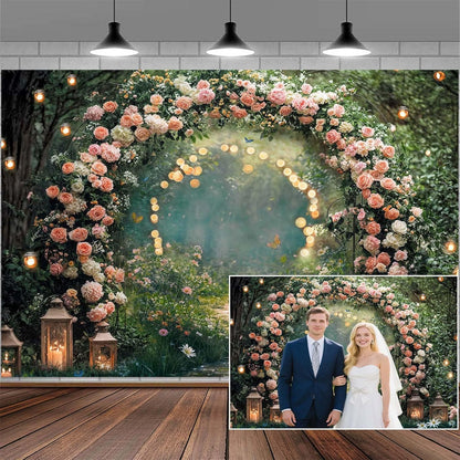 10x8ft Country Wedding Photography Backdrop Rustic Barn Door Photography Backdrop Farmhouse Pink Flower Cabin Wooden Birthday Baby Shower Wedding Bridal Party Banner Photo Booth Props Background