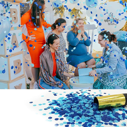 Confetti Poppers Cannons for Wedding Birthday Graduation Baby Shower Anniversary Christmas New Year's Kids Fun Party Supplies Decorations and Favors (Gold)