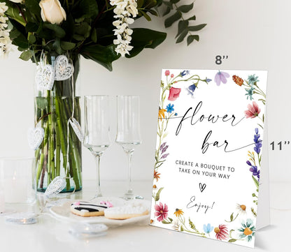Bible Guest Book Sign, Wedding Signs for Ceremony and Reception, Floral Bridal Shower Decoration, Wedding Signage with Bracket, Bridal Shower Decor, Supplies For Engagement and Anniversary Parties, 13
