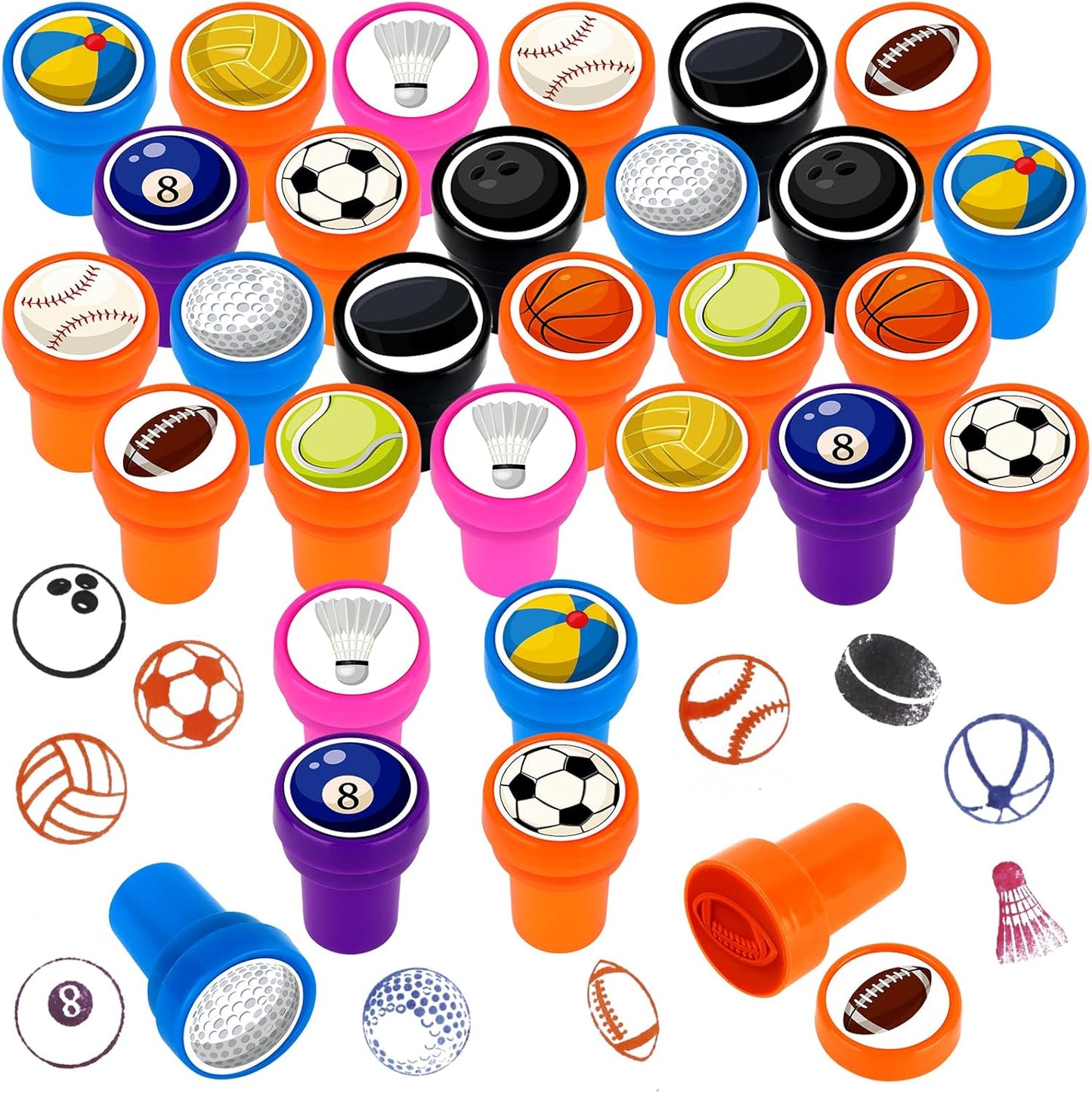 24 PCS Camp Party Favors Camping Adventure Mini Stamps Colorful Self Inking Stamps Camping Themed Party Favors for Boys Girls Student School Classroom Rewards Carnival Prizes Supplies