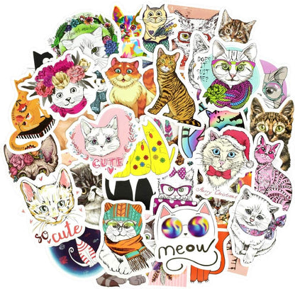 QTL Neon Stickers for Teens & Students Prizes, Waterproof Vinyl Party Favor Stickers, School Rewards, Water Bottle and Laptop, 50PCS - Colors A