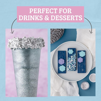 Sweets Indeed Edible Glitter, Perfect for Drinks, Cocktails, Beverages & Cake Decorating, Dessert Cake Topper, 4 grams (Gold 4g)