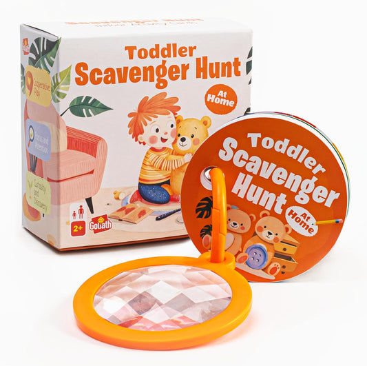 Scavenger Hunt Cards at the Park | Kids Outdoor Activity Cards Game with Magnifying Lens | Nature 2 Year Old Gifts for 2-3 Year Olds | Toddler Games for Boys & Girls