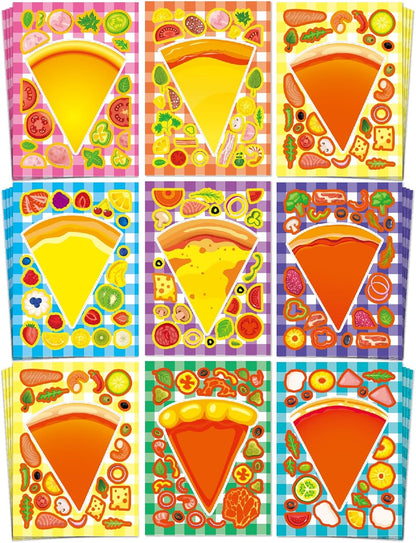 Aowplc 36 Pcs Make-A-Face Sticker Sheets Kids Party Favors Mix and Match Stickers with Dinosaurs, Mermaids, Unicorns, Horses, Farm & Sea Animals for Parties, Birthdays, Classroom Activities & Crafts