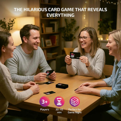 The Hilarious Party Game That Exposes What Everyone Really Thinks – Funny Adult Card Games for Game Night, 110 Cards for Party Games for Adults and Groups, 3+ Players
