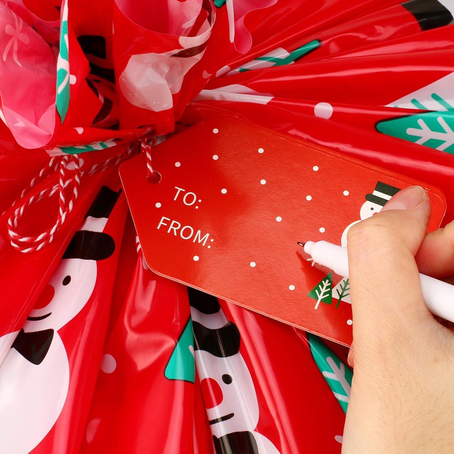 CCINEE 150 Pcs Cellophane Treat Bags, 5 X 11 Inches Gold Star Print Clear Gift Wrap Candy Bags Goodie Bags with Twist Ties for Wedding, Birthday Party Favors, Bakery, and Gift Packaging
