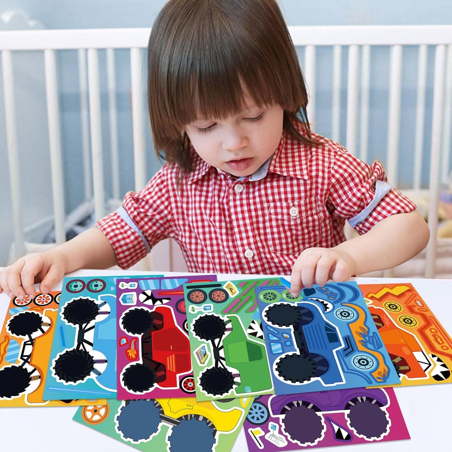 24 Sheets Make-a-face Cupcake Stickers Make Your Own Dessert Stickers Mix and Match Sweets and Fruit Treats Party Favor Supplies for Kids Ice Cream Sticker Games Birthday DIY Art Crafts